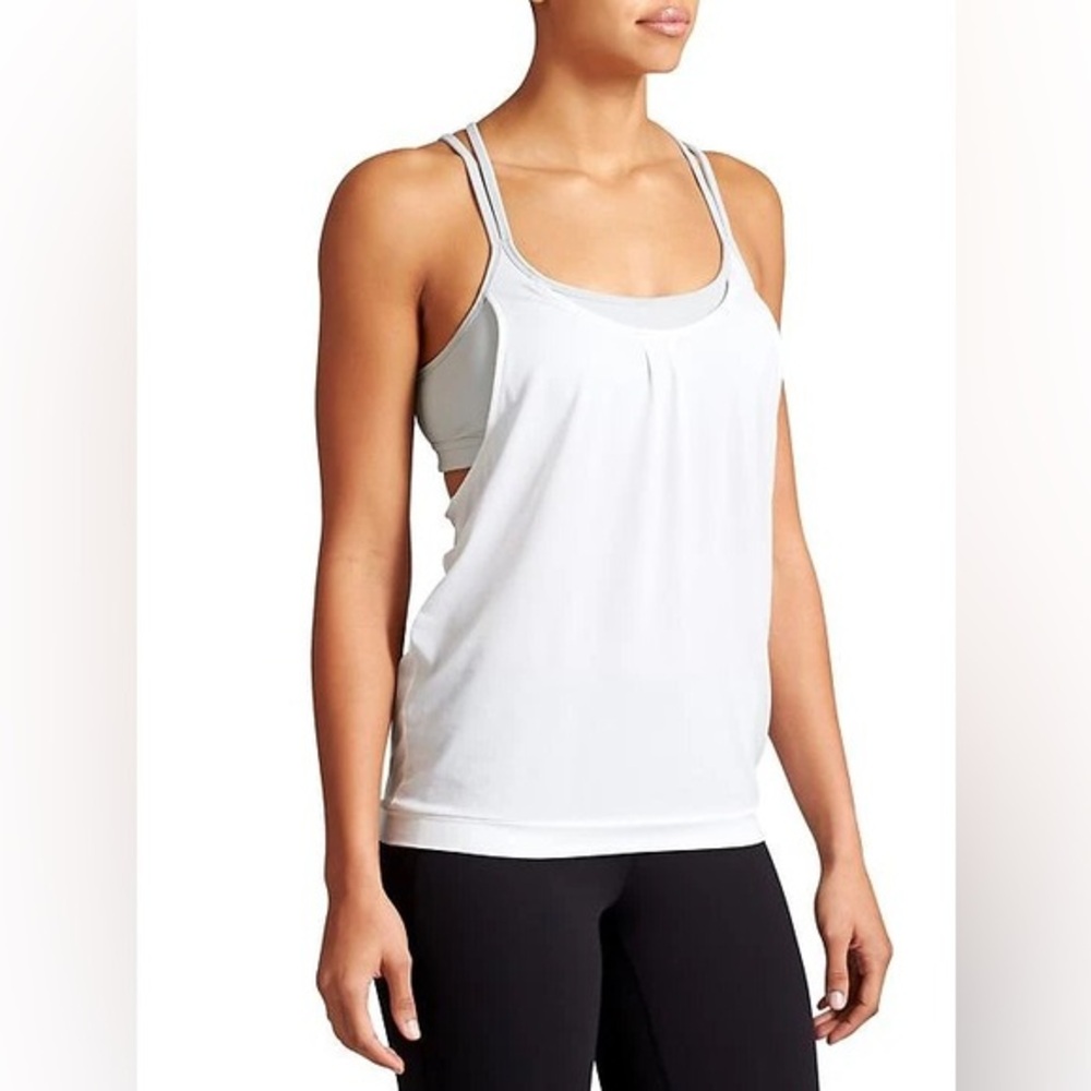 Athleta Tank with Built in Sport Bra Sz Medium